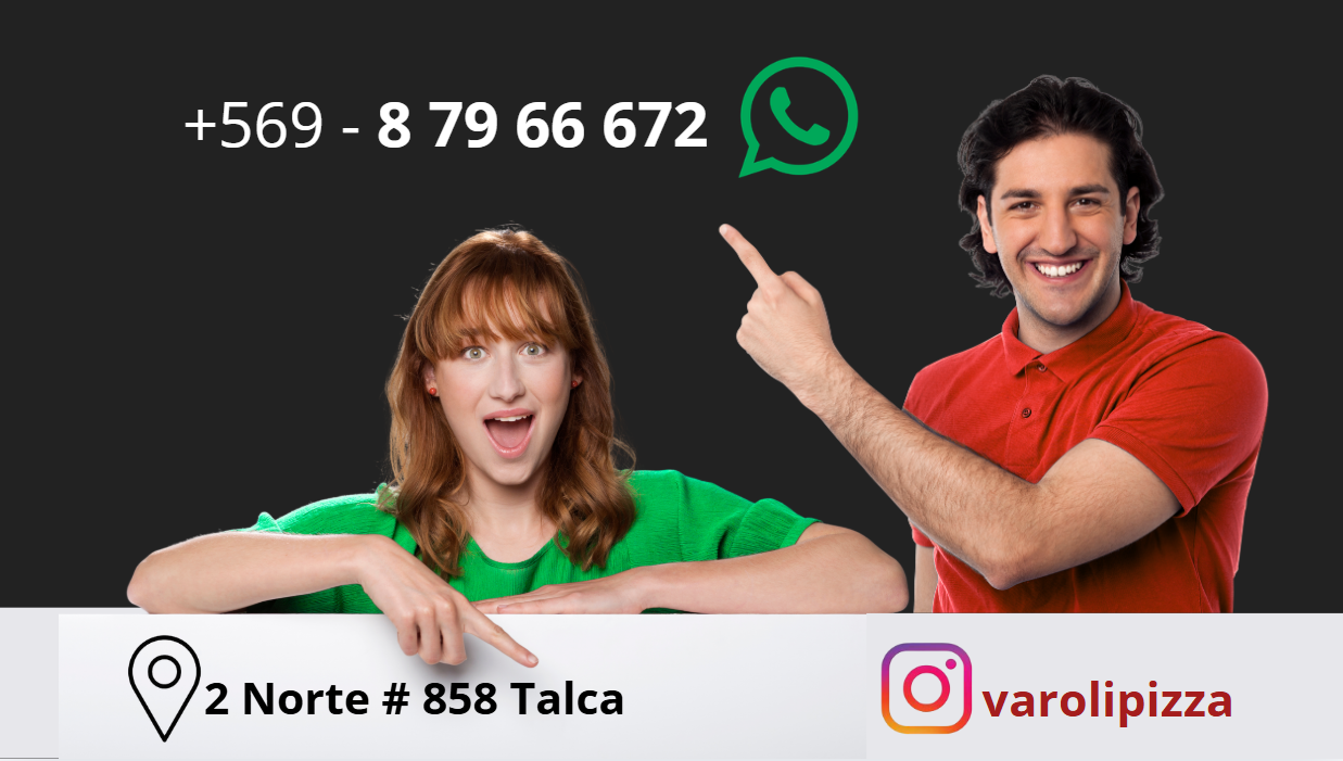 Contacto Varoli Pizza — 2 Norte 858, Talca